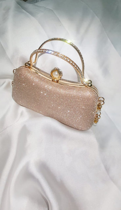 Champagne Bridal or Party wear Clutch